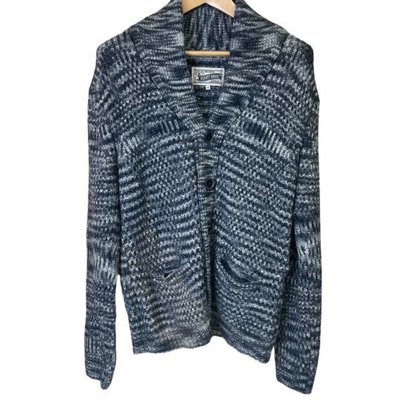 Schott NYC mixed wool mens botton down sweater size M - Picture 1 of 7